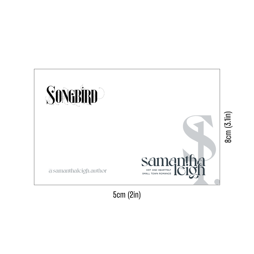 Songbird (Aster Springs #3) Signed Bookplate